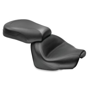 Yamaha V-Star 950 Two-Piece Motorcycle Seat - Mustang Motorcycle - Original - Black - `09-`17